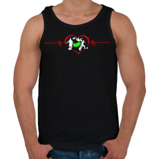 PRINTFASHION Sport - Férfi atléta - Fekete