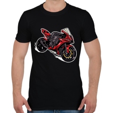 PRINTFASHION Sport motor  - Férfi póló - Fekete