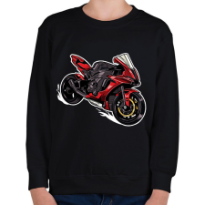 PRINTFASHION Sport motor  - Gyerek pulóver - Fekete gyerek pulóver, kardigán