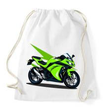 PRINTFASHION Sport motor - Sportzsák, Tornazsák - Fehér tornazsák