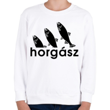 PRINTFASHION Sporthorgász - Gyerek pulóver - Fehér gyerek pulóver, kardigán