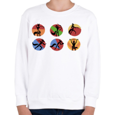 PRINTFASHION Sportosróka - Gyerek pulóver - Fehér