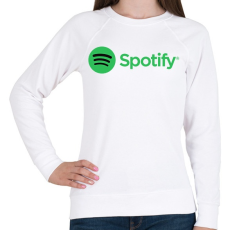 PRINTFASHION Spotify - Női pulóver - Fehér