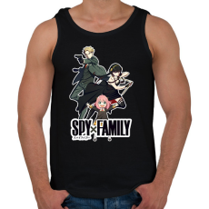 PRINTFASHION Spy x Family - Férfi atléta - Fekete
