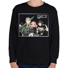 PRINTFASHION Spy x Family - Forger - Gyerek pulóver - Fekete