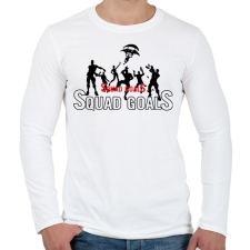 PRINTFASHION Squad Goals - Férfi hosszú ujjú póló - Fehér női póló