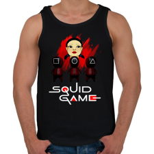 PRINTFASHION squid game2 - Férfi atléta - Fekete atléta, trikó