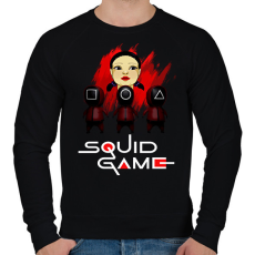 PRINTFASHION squid game2 - Férfi pulóver - Fekete