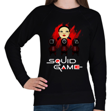 PRINTFASHION squid game2 - Női pulóver - Fekete