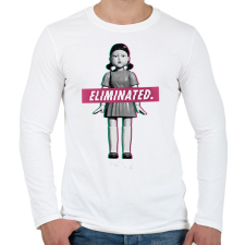 PRINTFASHION Squid game 2 - Férfi hosszú ujjú póló - Fehér férfi póló