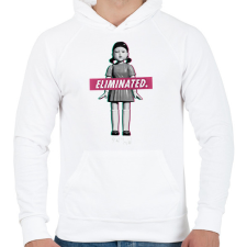 PRINTFASHION Squid game 2 - Férfi kapucnis pulóver - Fehér férfi pulóver, kardigán