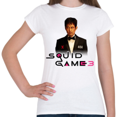 PRINTFASHION Squid game 3 gi hun - Női póló - Fehér
