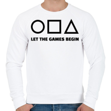 PRINTFASHION SQUID GAME 4 - Férfi pulóver - Fehér