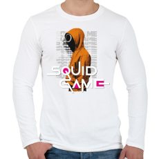 PRINTFASHION squid game art 2 - Férfi hosszú ujjú póló - Fehér