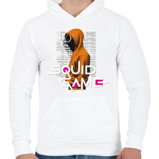 PRINTFASHION squid game art 2 - Férfi kapucnis pulóver - Fehér férfi pulóver, kardigán