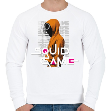 PRINTFASHION squid game art 2 - Férfi pulóver - Fehér férfi pulóver, kardigán