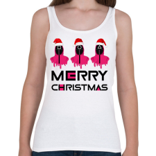 PRINTFASHION Squid Game Christmas - Női atléta - Fehér női trikó