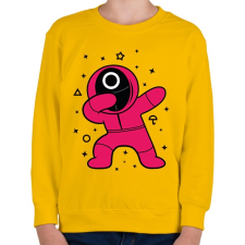 PRINTFASHION Squid Game Dab kör - Gyerek pulóver - Sárga gyerek pulóver, kardigán