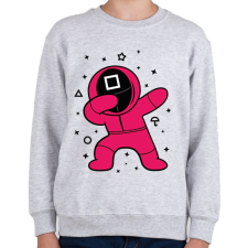 PRINTFASHION Squid Game Dab négyszög - Gyerek pulóver - Sport szürke gyerek pulóver, kardigán