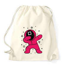 PRINTFASHION Squid Game Dab négyszög - Sportzsák, Tornazsák - Natúr tornazsák