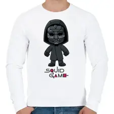 PRINTFASHION Squid Game Doll - Férfi pulóver - Fehér férfi pulóver, kardigán