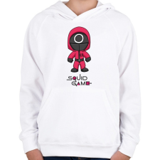 PRINTFASHION Squid Game Doll - Gyerek kapucnis pulóver - Fehér gyerek pulóver, kardigán