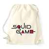 PRINTFASHION SQUID GAME fekete felirat - Sportzsák, Tornazsák - Natúr