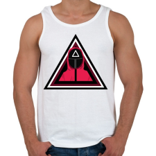 PRINTFASHION Squid game - Férfi atléta - Fehér atléta, trikó