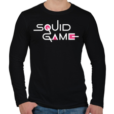 PRINTFASHION Squid Game - Férfi hosszú ujjú póló - Fekete férfi póló
