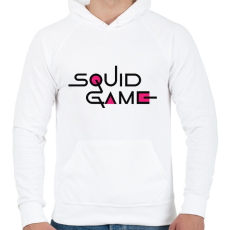 PRINTFASHION Squid Game - Férfi kapucnis pulóver - Fehér
