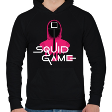 PRINTFASHION Squid Game - Férfi kapucnis pulóver - Fekete férfi pulóver, kardigán