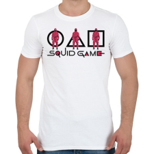 PRINTFASHION Squid Game - Férfi póló - Fehér férfi póló