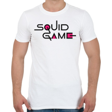 PRINTFASHION Squid Game - Férfi póló - Fehér