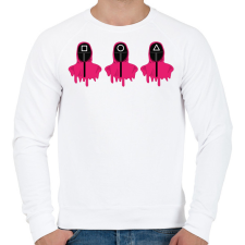 PRINTFASHION Squid Game - Férfi pulóver - Fehér férfi pulóver, kardigán