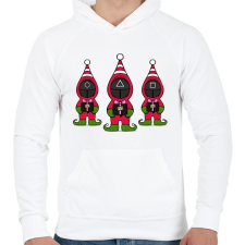 PRINTFASHION Squid Game Manók - Férfi kapucnis pulóver - Fehér férfi pulóver, kardigán