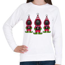 PRINTFASHION Squid Game Manók - Női pulóver - Fehér