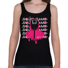 PRINTFASHION SQUID GAME - négyzet - Női atléta - Fekete női trikó