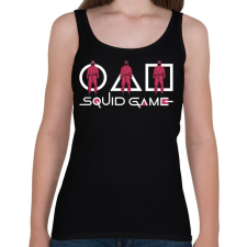 PRINTFASHION Squid Game - Női atléta - Fekete női trikó
