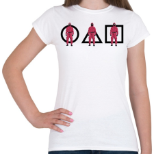 PRINTFASHION Squid Game - Női póló - Fehér női póló