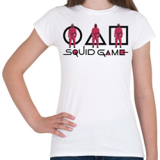 PRINTFASHION Squid Game - Női póló - Fehér