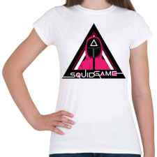 PRINTFASHION Squid Game - Női póló - Fehér női póló