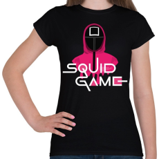 PRINTFASHION Squid Game - Női póló - Fekete