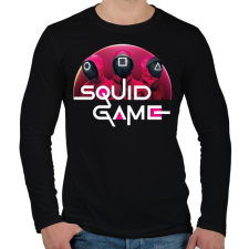 PRINTFASHION Squid game - nyerd meg az életed 05 - Férfi hosszú ujjú póló - Fekete férfi póló