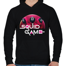 PRINTFASHION Squid game - nyerd meg az életed 05 - Férfi kapucnis pulóver - Fekete