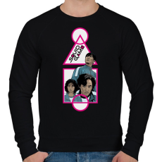 PRINTFASHION Squid game - Nyerd meg az életed 11 - Férfi pulóver - Fekete