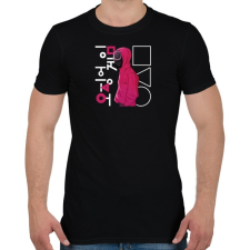 PRINTFASHION Squid game -nyerd meg az életed art 3 - Férfi póló - Fekete férfi póló