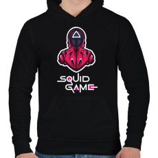PRINTFASHION Squid game - Nyerd meg az életed N8 - Férfi kapucnis pulóver - Fekete