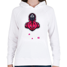 PRINTFASHION Squid game - Nyerd meg az életed N8 - Női kapucnis pulóver - Fehér női pulóver, kardigán