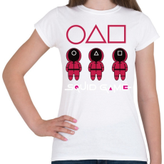 PRINTFASHION Squid game - nyerd meg az életed  - Női póló - Fehér