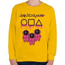 PRINTFASHION Squid Game pink-black - Gyerek pulóver - Sárga gyerek pulóver, kardigán